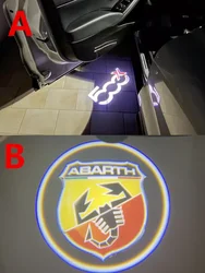 2Pcs Led 자동차 문 환영 프로젝터 유령 그림자 램프 장식 조명 피아트 500X 500L Grande Punto 가제트 차량 용품