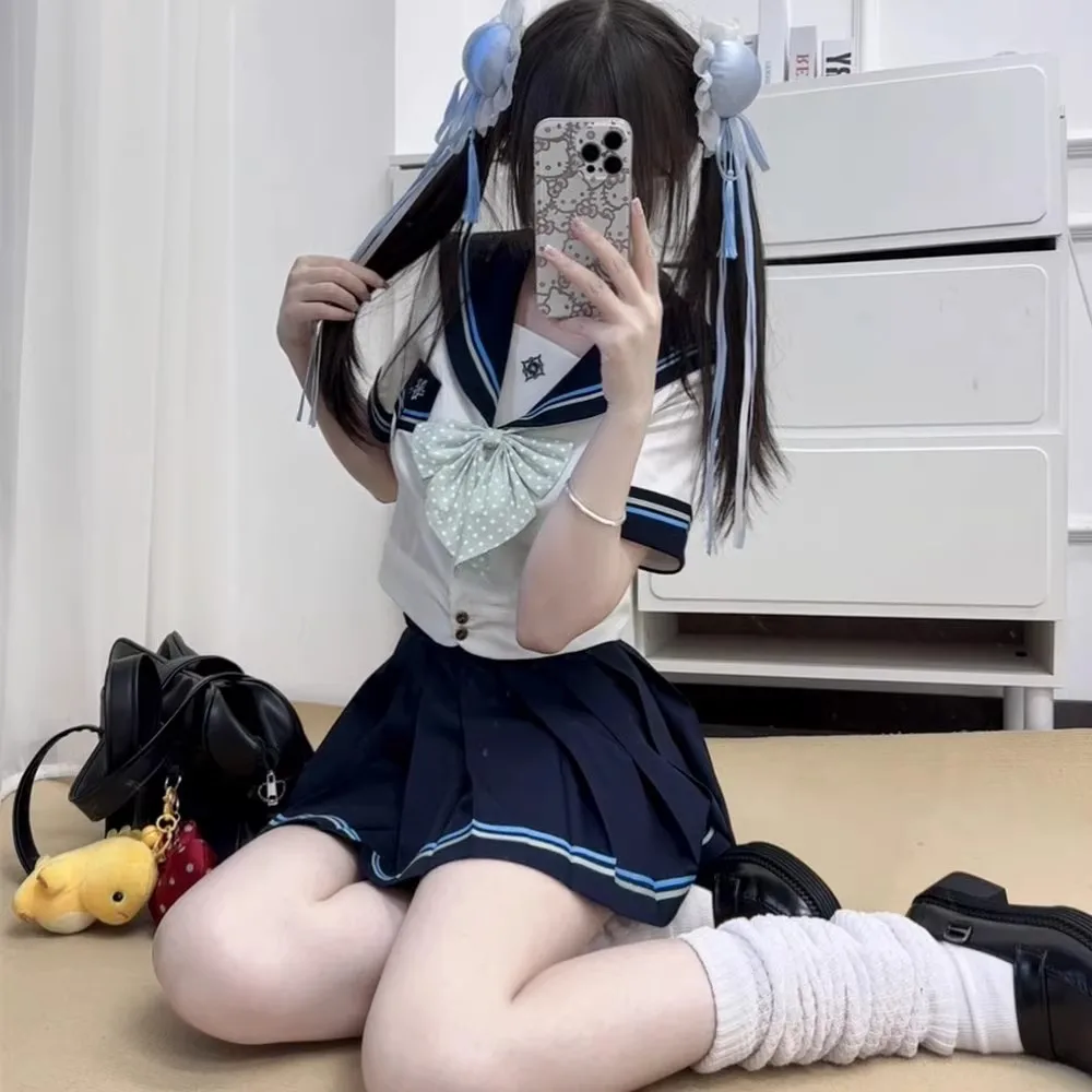 Uniformes du lycée japonais Fuku pour femmes, ensemble jupe, costumes de marin, vêtements d'étudiant, tenue de marin pour filles, Seifuku coréen