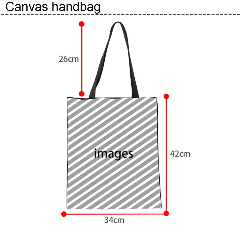 Women Tote Bags Custom Print Brand Designer Woman Shoulder Bag Famale Line Shopping Bag