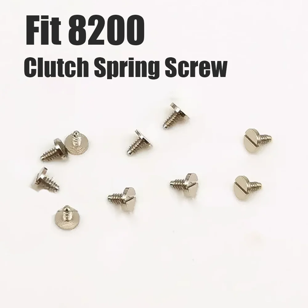 Parti di riparazione per orologi Viti a molla frizione adatte per movimento 8200 Accessori per orologi Viti per piastra di pressione frizione 10 pezzi
