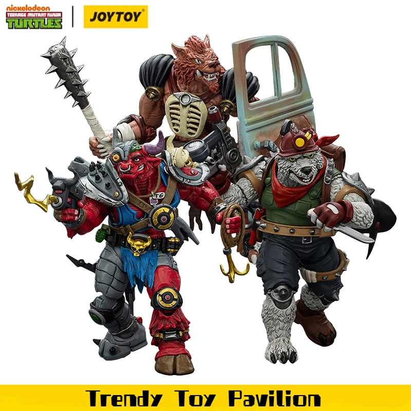 

【JOYTOY】1/18 Фигурка TMNT Rahzar Dirtbag Groundchuck 1/18 Фигурка Модель