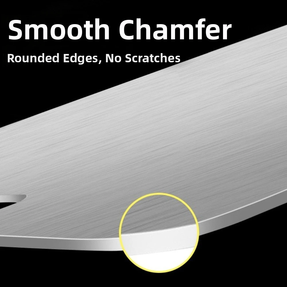 Double-Sided Stainless Steel Cutting Board Thickened Mildew-Proof Fruit Cutting Board Multi-functional Kneading Board