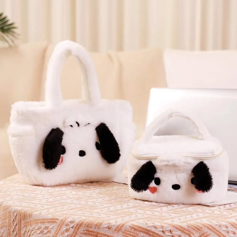 Sanrio Pochacco Plush Bag Cute Japanese Style Bento Bag Handbag High-capacity Cosmetic Case Kawaii Bag For Girl Birthday Gifts