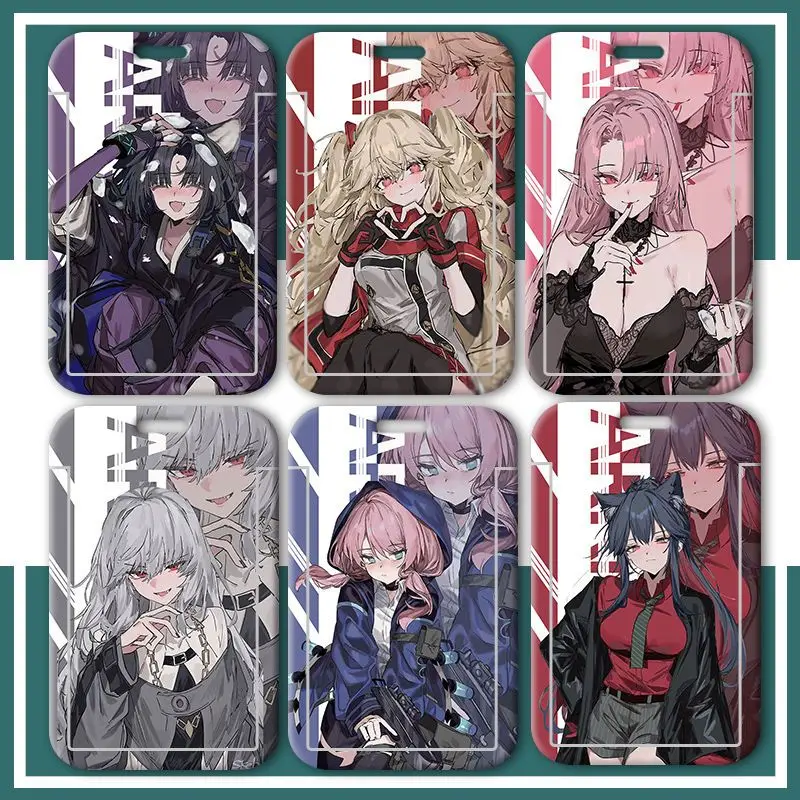 Arknights Skadi Dusk Dusk Phantom Lucian Mudrock Anime Student School Card Holder Meal Card Travel Card Cover KeyChain Pendant