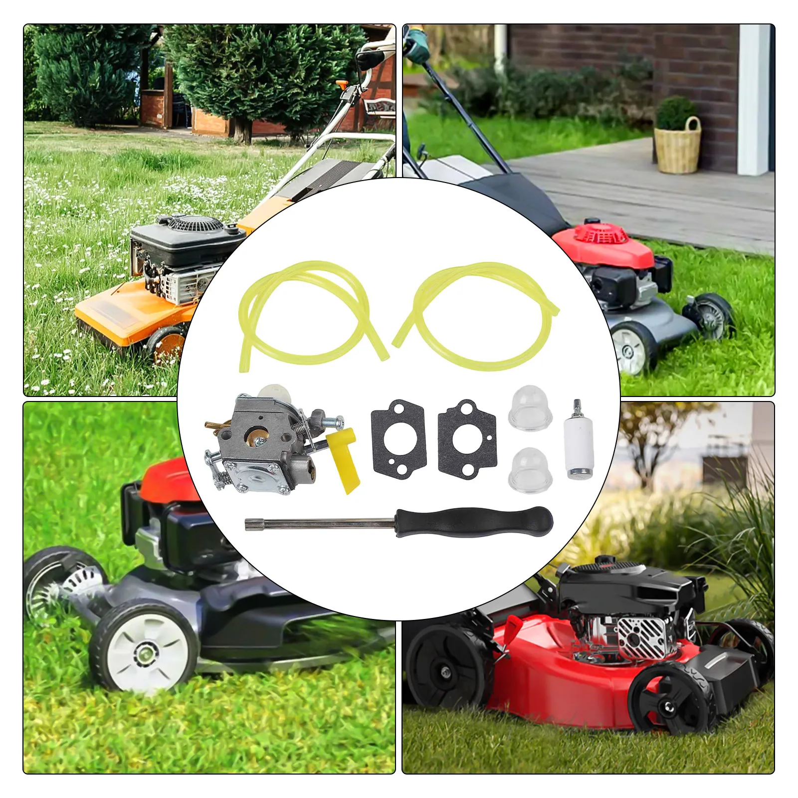 

For Garden Tools Carburettor For Trimmer As Shown Includes Gaskets And Filters Replace Part Numbers For D3300 For RY29550