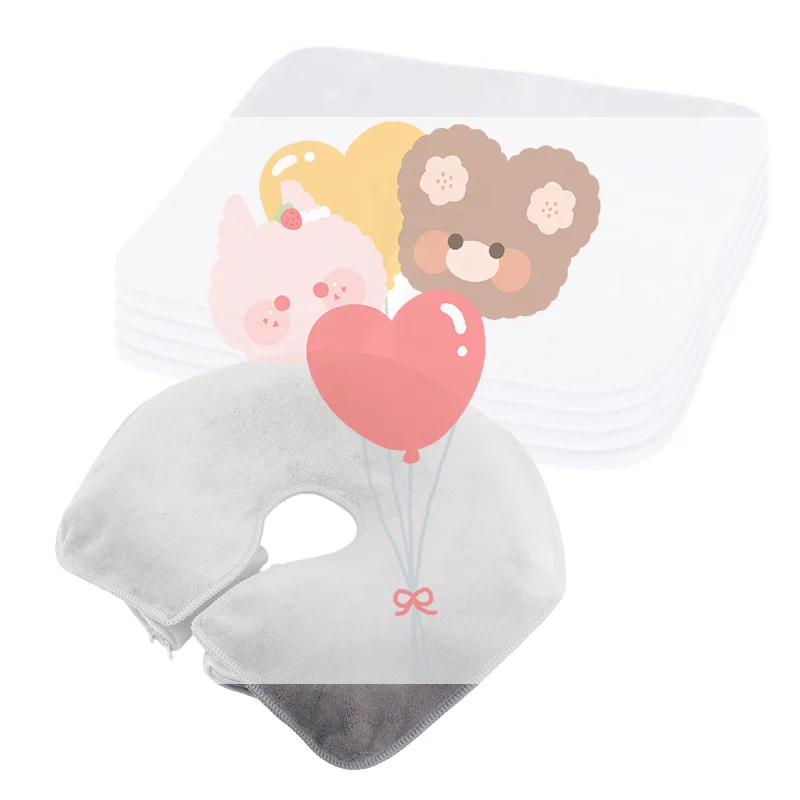 

Подушечки для головы из микрофибры, U-образные чехлы для подушек для лица, утолщенная подушка для подголовника, уход за лицом, красота, спа-массажные принадлежности