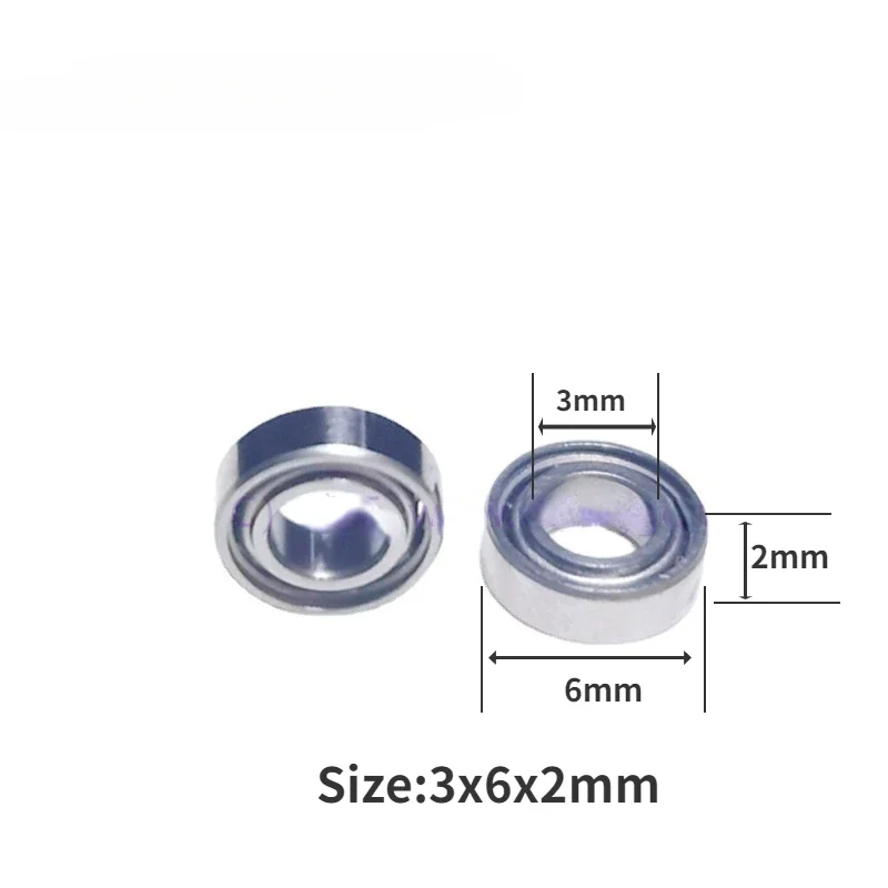 

5/10PCS Dental Stainless Steel Ball Bearing Low Speed Contra Angle Bearings SMR63 3x6x2mm for Comtra Angle KV