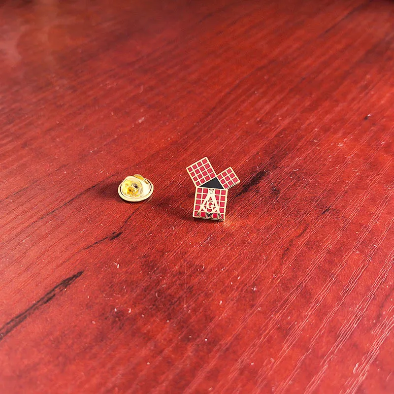 

100pcs Masonic Metal Lodge Euclid's 47th Problem Pythagorean Theorem Red Freemason Custom Pins and Brooch LAPEL PIN TIE TACK