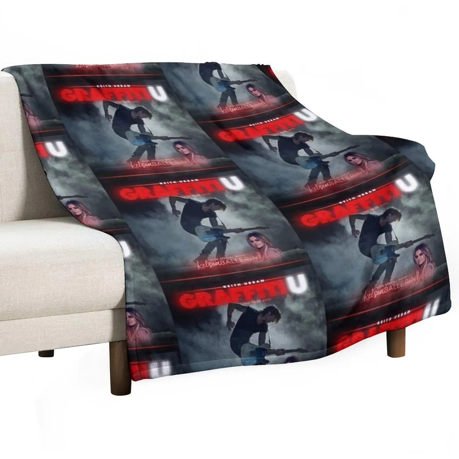 Keith Urban tour kel5 2019 Throw Blanket Baby Quilt Loose Furry christmas gifts Flannel Fabric Blankets