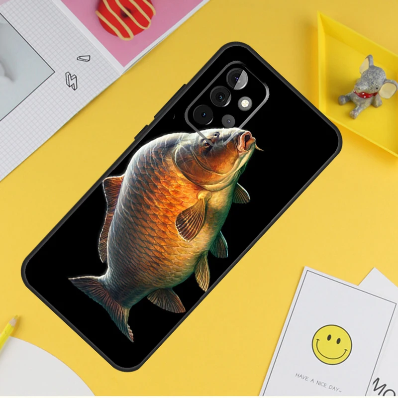 CARP FISH FISHING For Samsung Galaxy A14 A34 A54 A12 A32 A52 A51 A71 A53 A33 A13 A15 A25 A35 A55 Phone Case