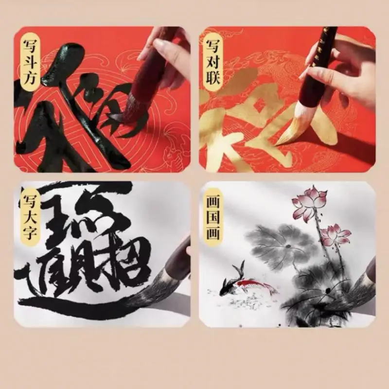 Chinesische Kalligraphie Pinsel Stift Große Regelmäßige Skript Malerei Schreiben Zeichnung Pinsel Trichter-förmigen Caligrafia Handwerk Liefert – Detail 5
