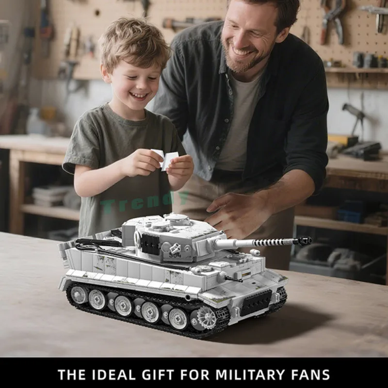 

1628шт S04 Tiger I Tank Building Blocks Panzerkampfwagen VI Ausf. E Tiger I WWII Игрушки Подарки для мальчиков