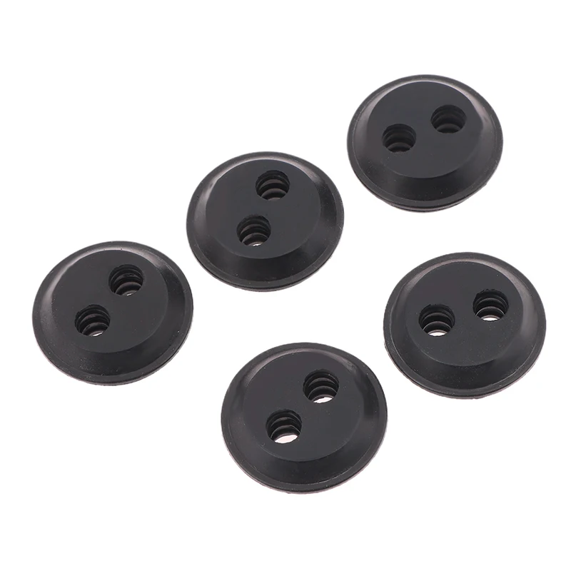 5Pcs Rubber Grommet 2 Holes Fuel Gas Tank Seal Grommet For Hedge Trimmer Weed Eater Brush Cutters Replacement Garden Supplies