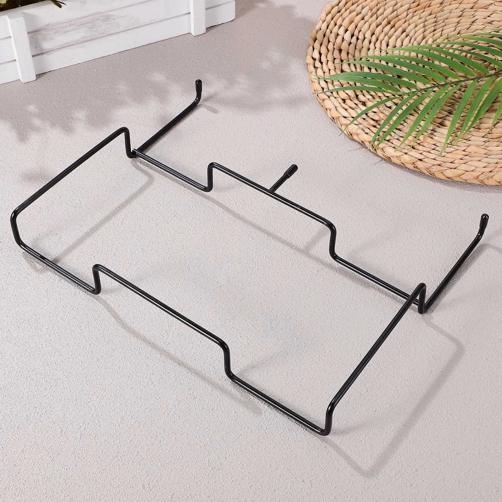 

Outdoor Trash Bag Rack Heavy Duty Metal Hanging Trash Bag Holder for Kitchen Cabinets Camping Desk Laundry Room Organizer
