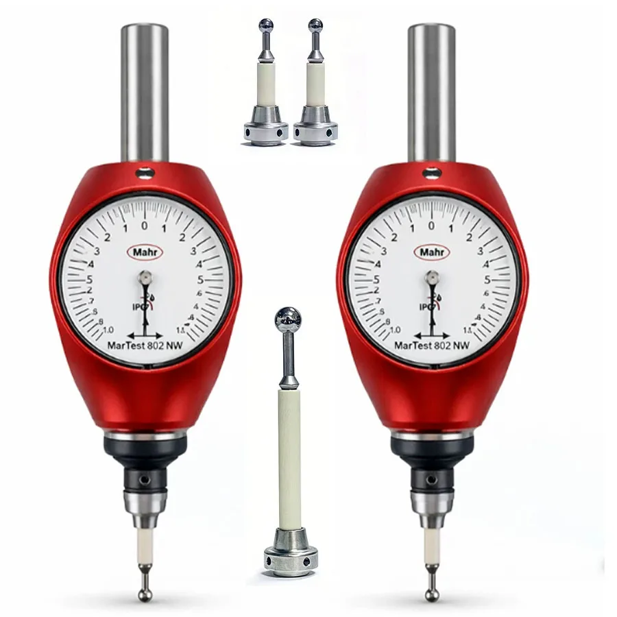 359550 Mahr 3D‑Taster Pointer Edge Finder Φ16h5 Shank Red Housing 4mm Ball Probe CNC 3D Centering Indicator