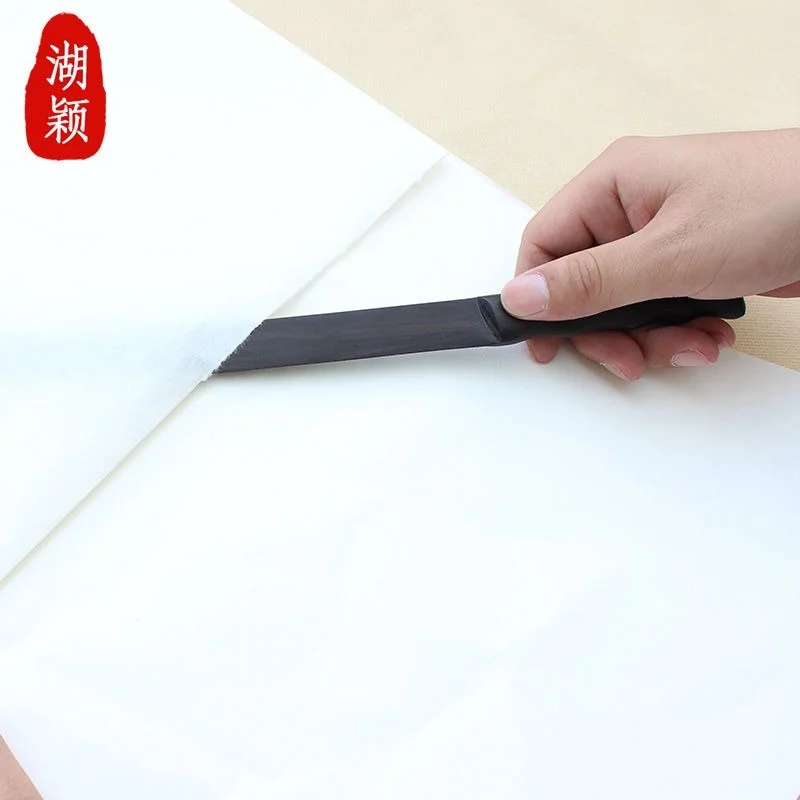 Chinese Stijl Hoogwaardige Ebbenhout Xuan Papier Papier Cutter Rijstpapier Kalligrafie Benodigdheden Envelop Opener Hout Briefopener