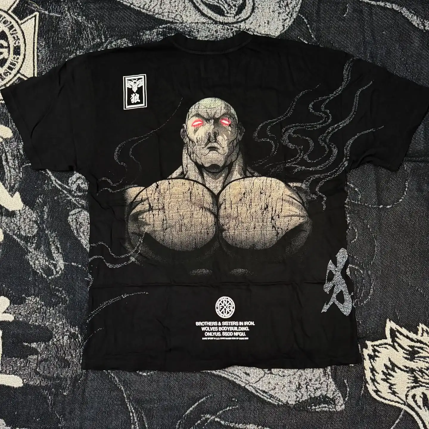 تي شيرت رجالي برسومات مميزة من Hanma Baki تي شيرت كبير الحجم 2025 جديد Sport Pro Choice Harajuku Goth ملابس الشارع الشهير Y2k #1