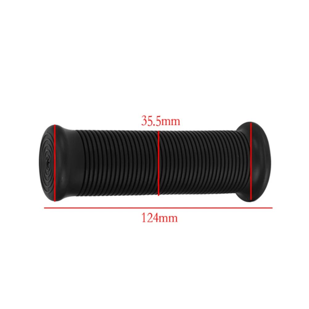 

1 Pair Motorcycle TPU Vintage Handlebar Cover Universal Thread Bike Grips Non-Slip Handlebar Grips Black 22/24MM