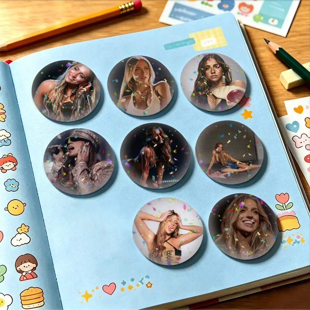 New Generation Pop Singer Tate 25 32 44 58 75mm Badges Personalized Round Brooches Pins Accessory Gift