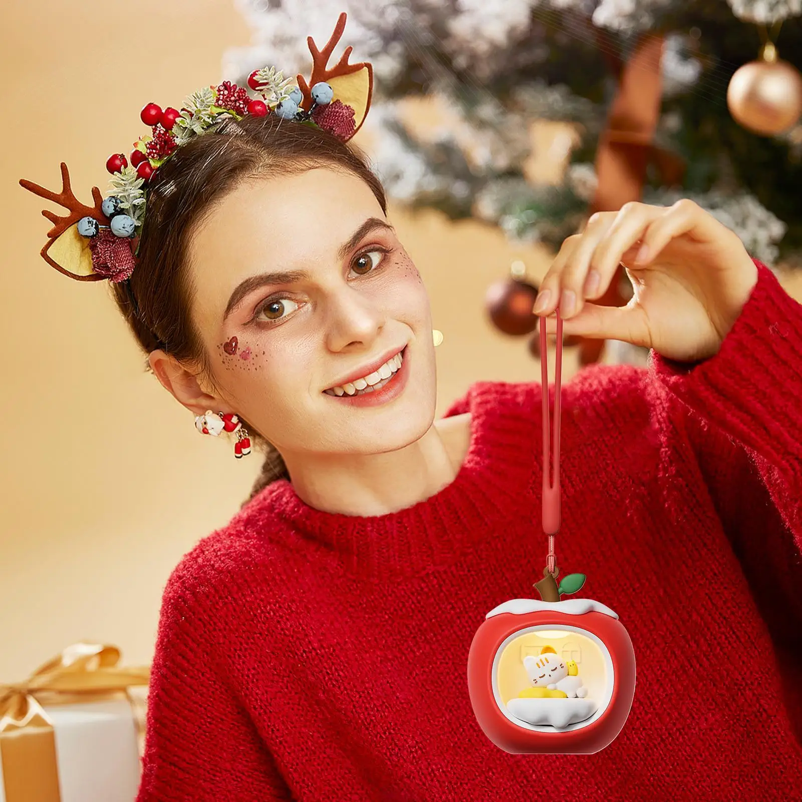 

Рождественский ночник 3D фруктовый домик лампы для приставных туалетных столиков со шнурком светодиодный перезаряжаемый светильник Рождественский декор для тумбочки