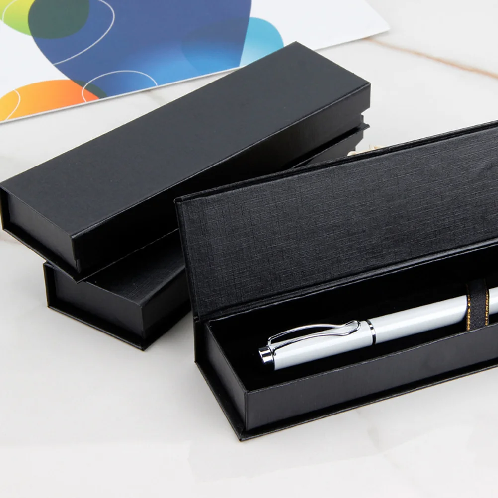 

3pcs Pen Pencil Gift Box Set Storage Container Holder For Office Fashion Portable Cutlery Fork Spoon