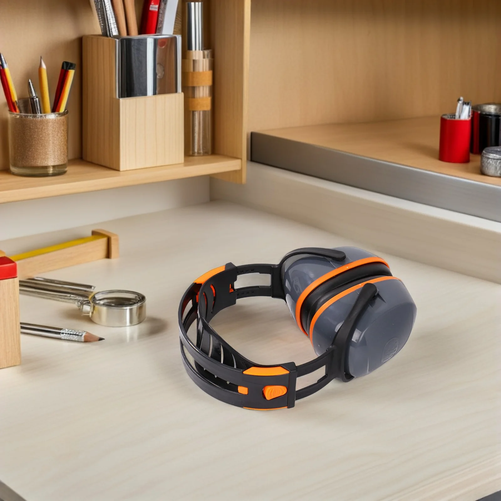 Cuffie con riduzione del rumore in ABS sopra l'orecchio Protezione per le orecchie leggera e insonorizzata per lavori di studio di edifici ad alto ambiente