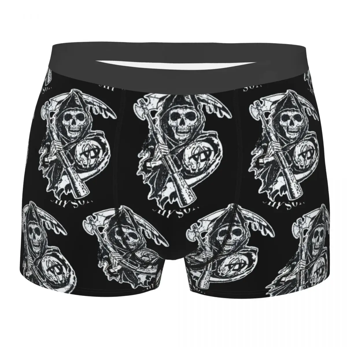 Sons Of Anarchy Cool Underpants Homme Panties Male Underwear Print Couple Sexy Set Calecon