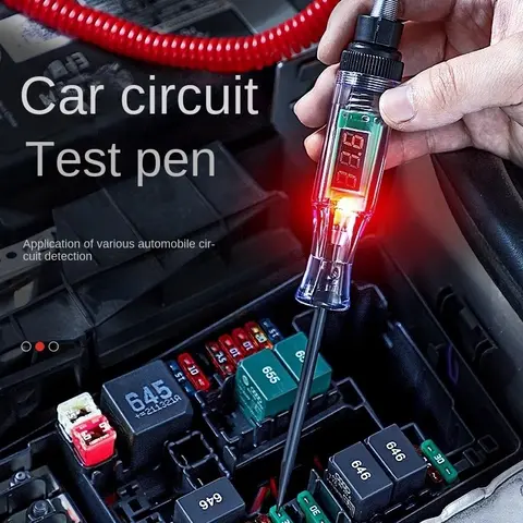 Car Truck Voltage Circuit Tester, Auto 6V 24V, Car Diagnostic Probe Test Pen, Lâmpada elétrica de medição Pen Tools