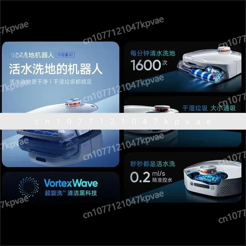 2024 New Fully Automatic Home Intelligent Sweeping Machine Link Mijia App Smartmifloor Sweeping Robot