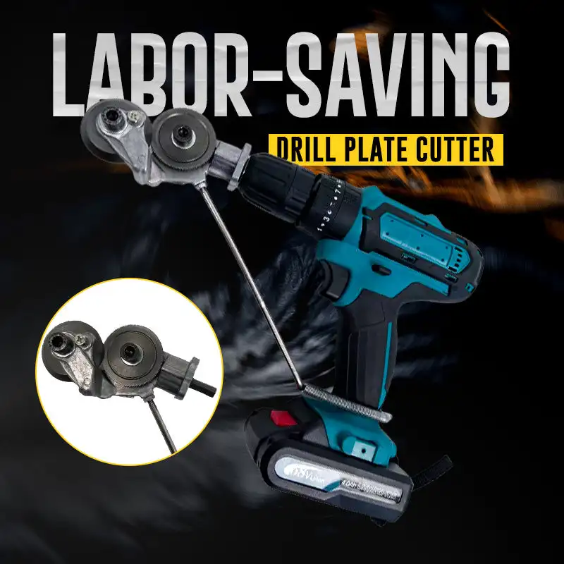 Elektrische Boor Plaat Cutter Metalen Plaat Cutter Tool Gratis Snijgereedschap Nibbler Plaatwerk Gesneden Plaat Punch Schaar Dropshipping