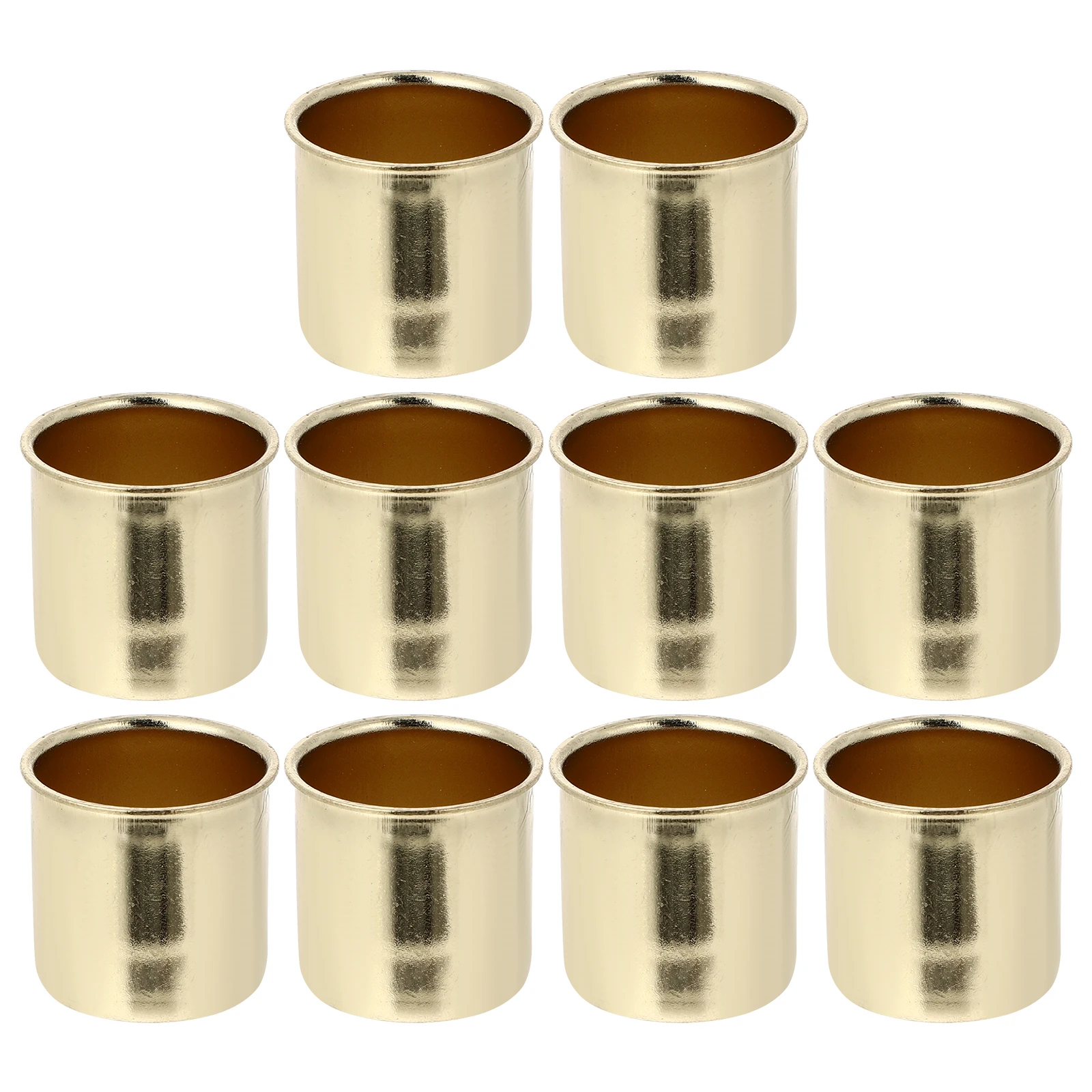 

10Pcs Household Cups Fine Workmanship Metal Container for Table Decor Holiday Scene Layout Wedding Event