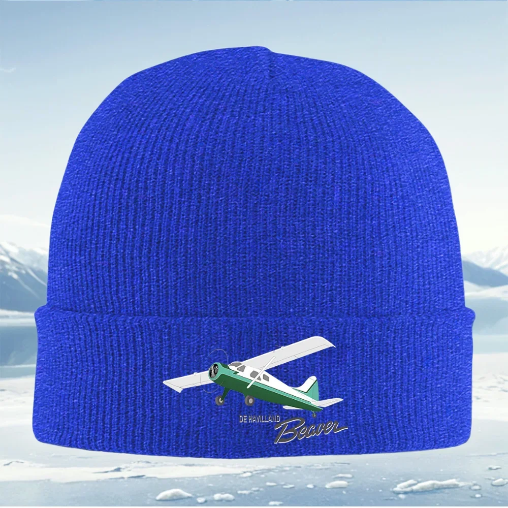 Avión, Hélice, Blanco, Maga, Verde Hombres Mujeres Gorro de Punto Unisex Gorro Jersey Gorro Invierno Térmico Cálido Navidad Al a