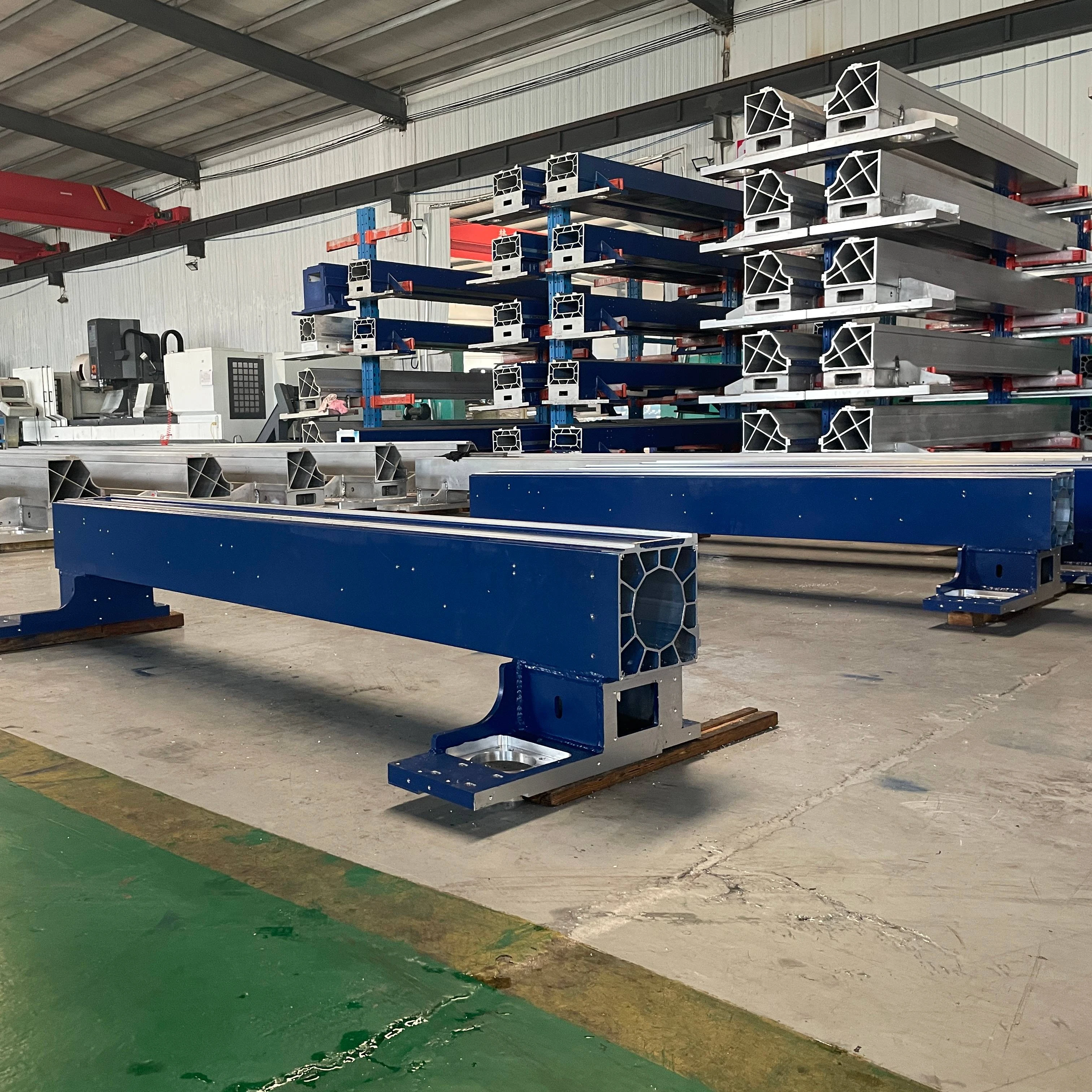 آلة القطع بالليزر X محور العملاقة شعاع مخصص 6061 الألومنيوم عبر شعاع Cnc تحول خدمة الطحن #2