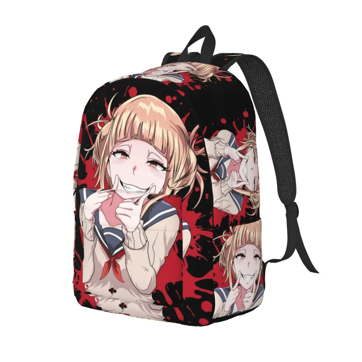 Zaino personalizzato My Hero Academia Japan Anime Canvas Zaino Donna Uomo Bookbag di base per borse Himiko Toga carine per la scuola universitaria