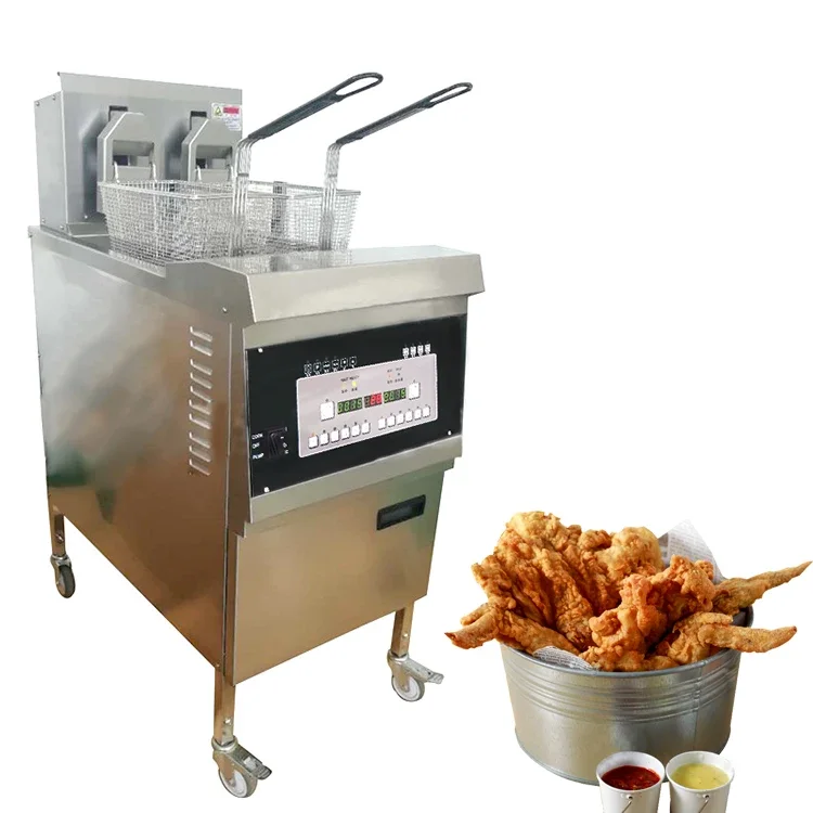 Industrial Automatic Potato Chips Peanut Batch Fryer Machine Pressure Fryer