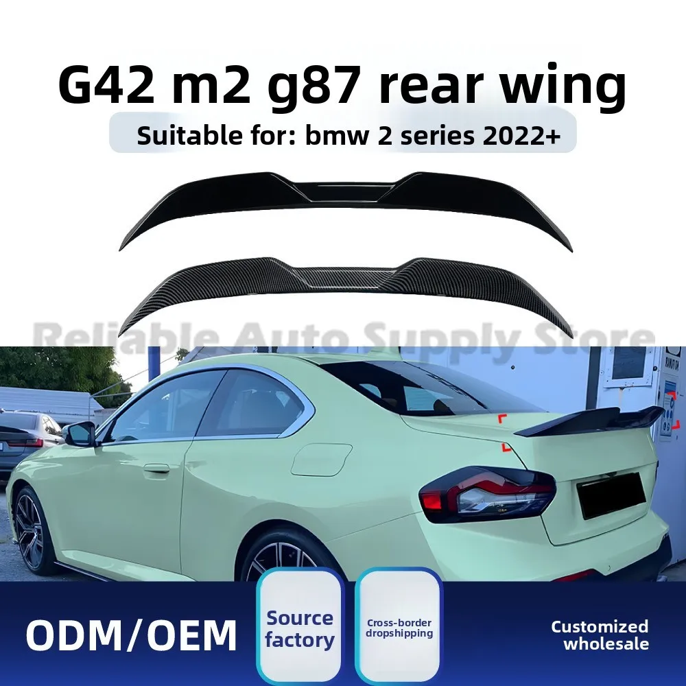 

For BMW 2 Series G42 M2 G87 2022+ Blade Style Rear Spoiler Lip Diffuser Exterior Trim Upgrade Stylish Aerodynamic Design Perfect