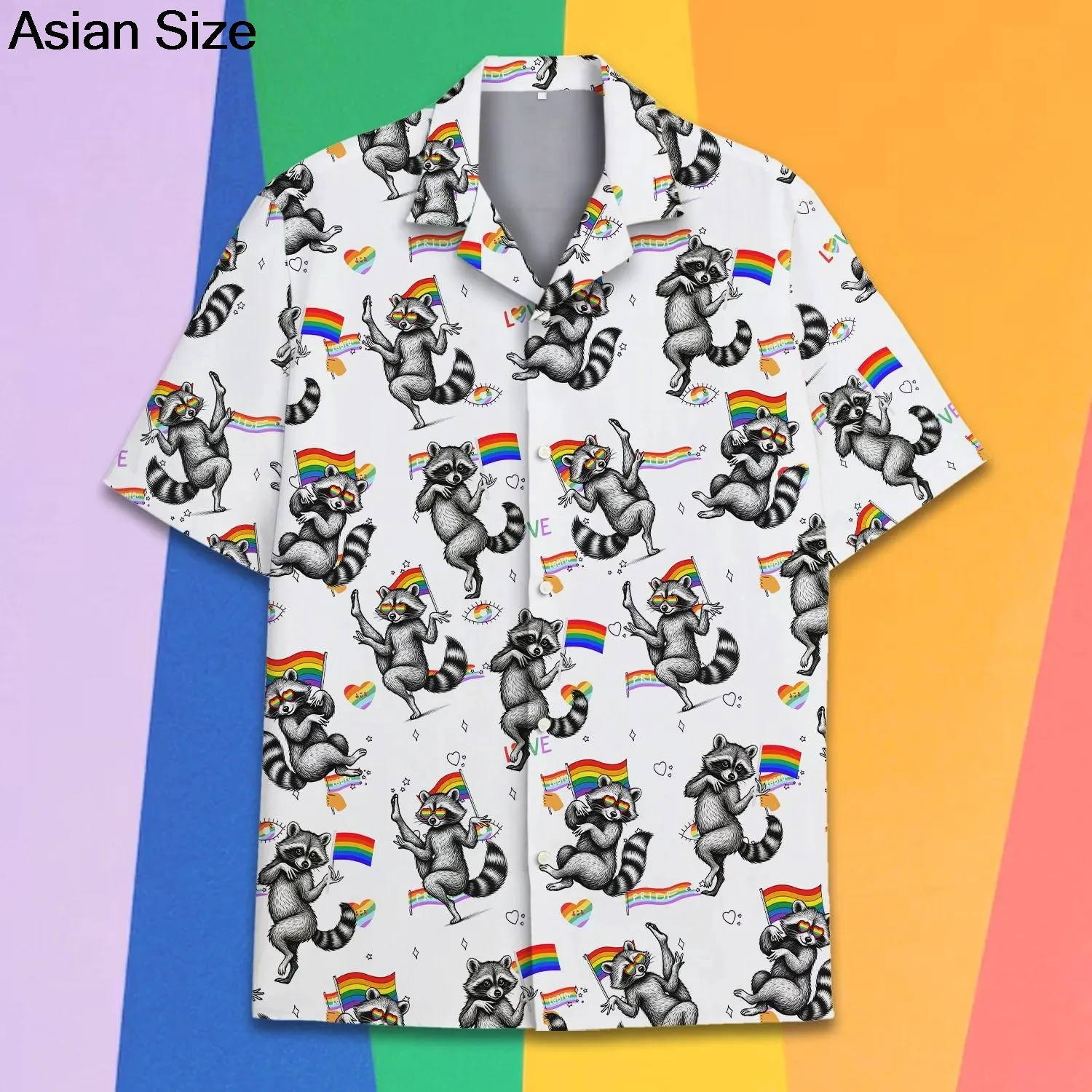 LGBT Be Proud Rainbow Hawaiian Shirt, Love Wins Hawaii Shirt, Pride Button Up Shirt, LGBT Pride Month Shirt, Geschenk für LGBTQ Tops