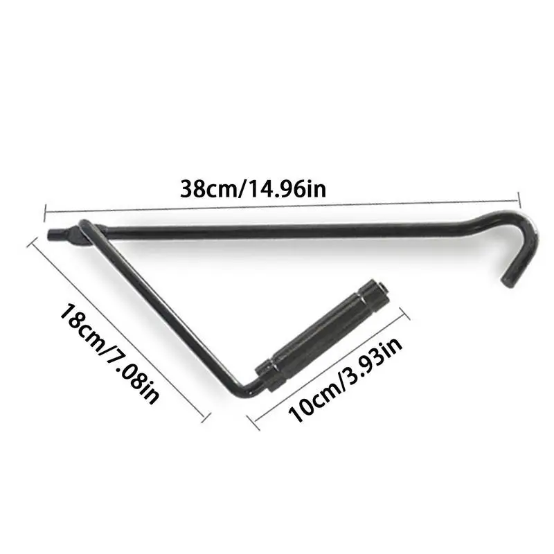 Long Lug Wrench For Cars Car Jack Wrench Manual Jack Ratchet With Labor-Saving Handle Auto Jack Wrenches Scissor Jack Lift