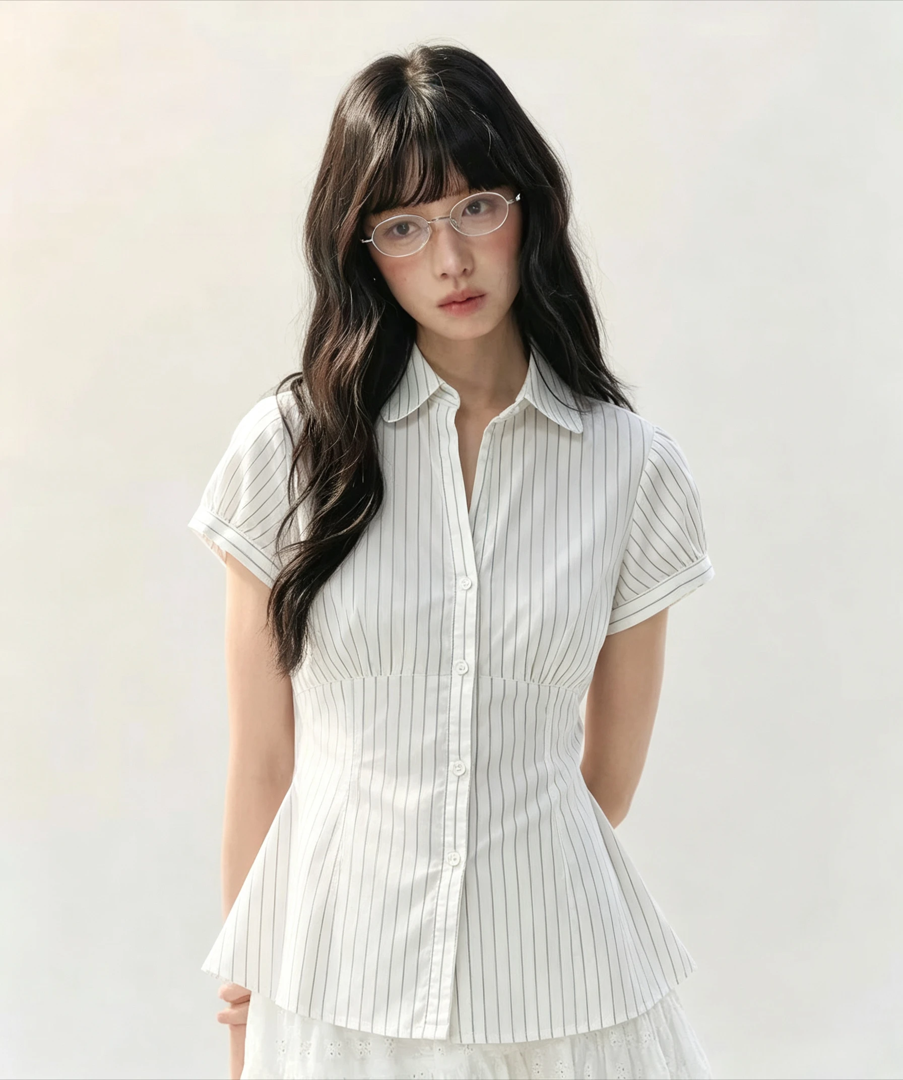 Cute Sweet Women Summer Short Sleeve Tops Japanese Solid Color Slim Fit Shirts Y2K Harajuku Aesthetic Daily Casual Female Tees