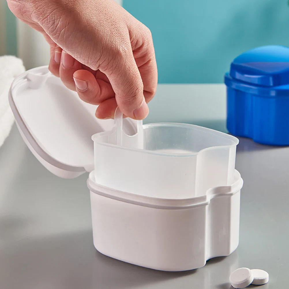 

Denture Box Retainer Case Travel Container Dust Proof Wear Resistant Portable Lightweight Outdoor Activities Household Dental