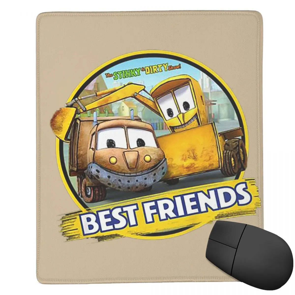 Stinky And Dirty Show Best Friends Mouse Pad Computer Keyboard Mouse Mat Gamer PC Laptop Desk Mat Office Accessories