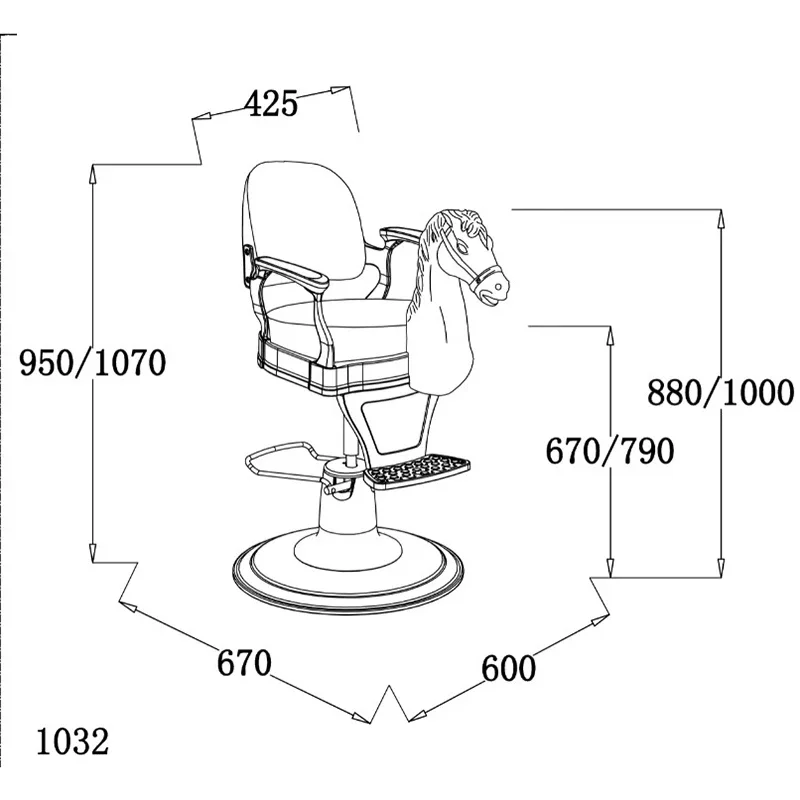 كرسي تصفيف الشعر الداخلي الاحترافي للأطفال، كراسي مريحة للتجميل، مسند ظهر جمالي، كرسي سيلا بذراعين