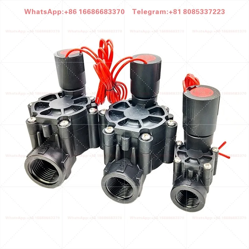 Irrigation Solenoid Valve Sprinkler Nylon Valve 220V 110V 24V 12V DC latching(9-20V) For gardens, lawn, agriculture, stadium