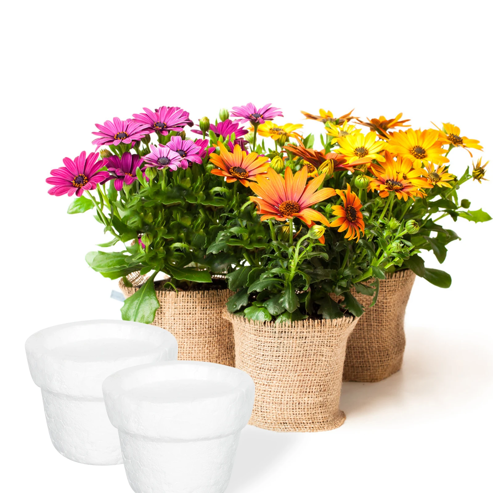 

12pcs Foam Flowerpot Base for Arrangements Craft Supplies Kids Diy Art Tool Garden Accessories Household Decor