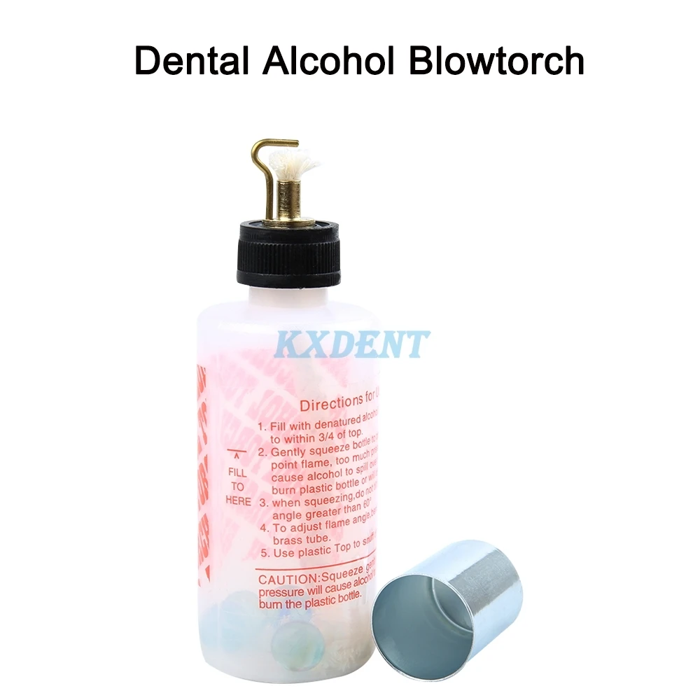 1 sztuk Dental butelka alkoholu palnika Dental puste plastikowe latarka butelka wosk chemiczny typu lampa alkoholu stomatologia laboratorium dostaw