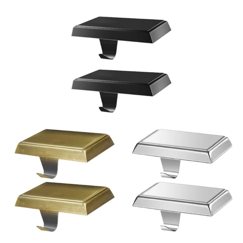 Rectangular Stocking Hooks Metal Hanging Hooks Non-Slip Hanging Fireplaces Hook