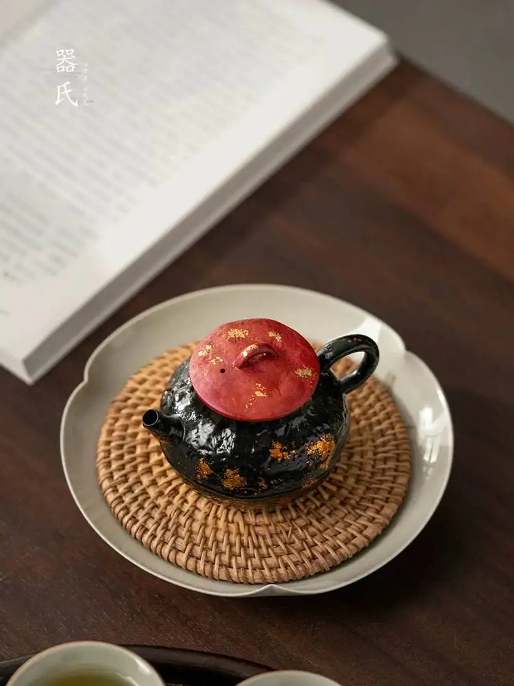 Qishi Lacquer Single Pot Home Use Specialized For Da Hong Pao Xiao Qing Gan And Pu er Tea