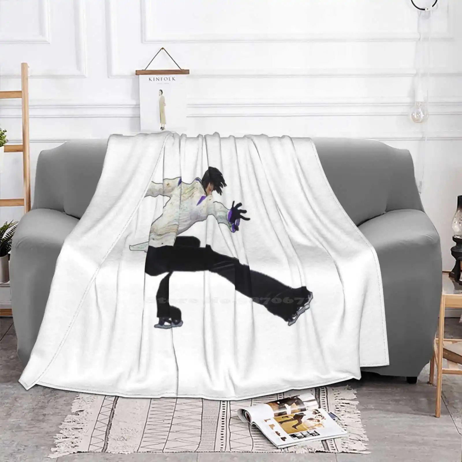 Yuzuru Hanyu-Seimei Fashion Soft Warm Throw Blanket Yuzuru Hanyu Figure Skating Seimei