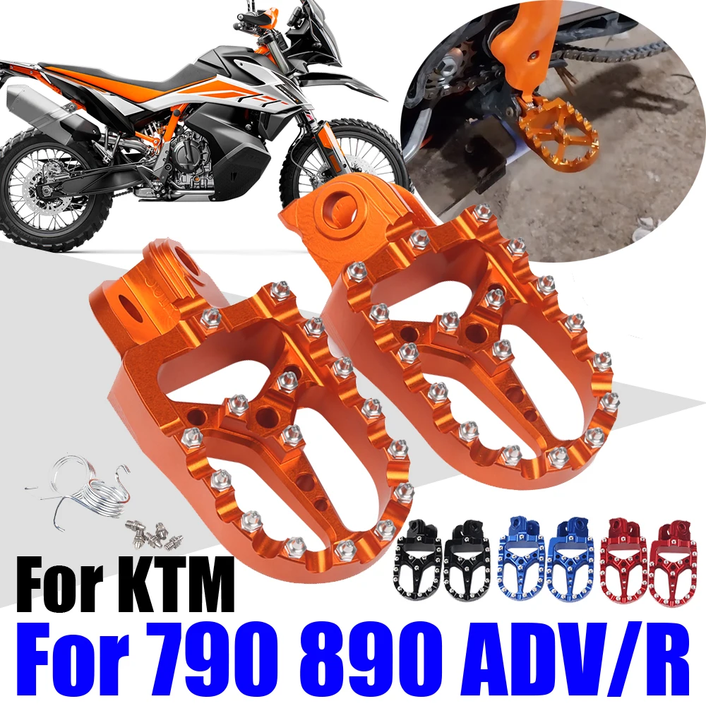 

Motocross Foot Pegs Footrest Footpegs Foot Rests Pedals Parts For KTM 790 890 ADVENTURE R ADV 790R 890R 2019 - 2023 Accessories