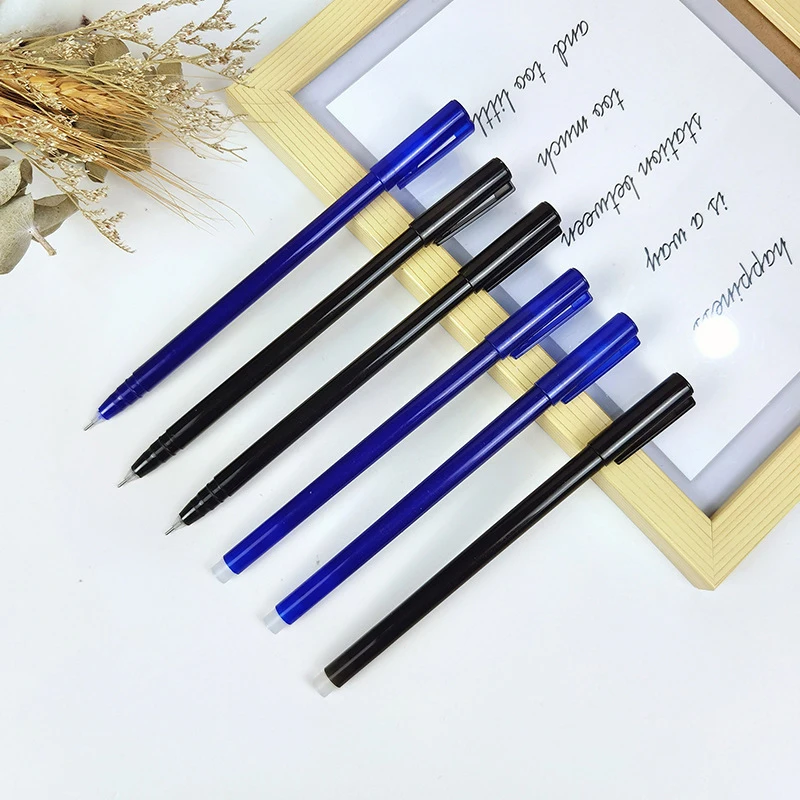 0.5 Large Capacity Direct Liquid Giant Write Erasable Pen Translucent Solid Color Neutral Pen Black Pen